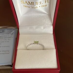 14k white gold Samuel B ring